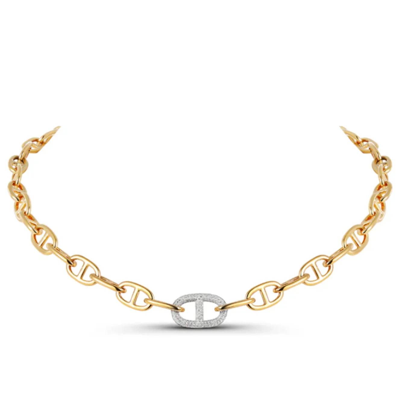 14KWY Diamond Link Necklace