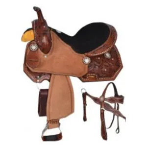 15", 16" Double T barrel style saddle set