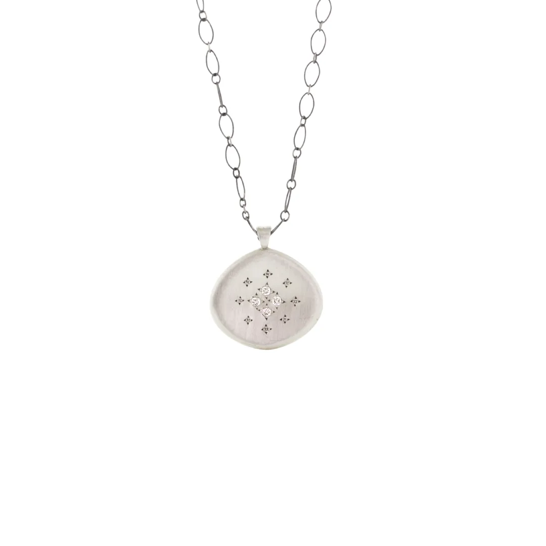 4 Star Silver Lights Pendant