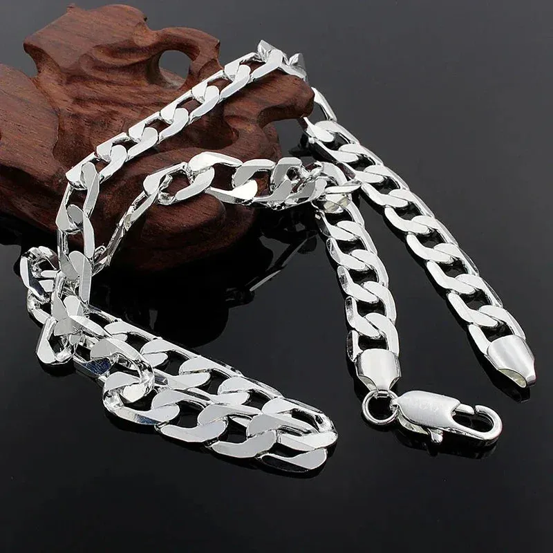 925 Sterling Silver Chain Necklace – Unisex Classic 6MM