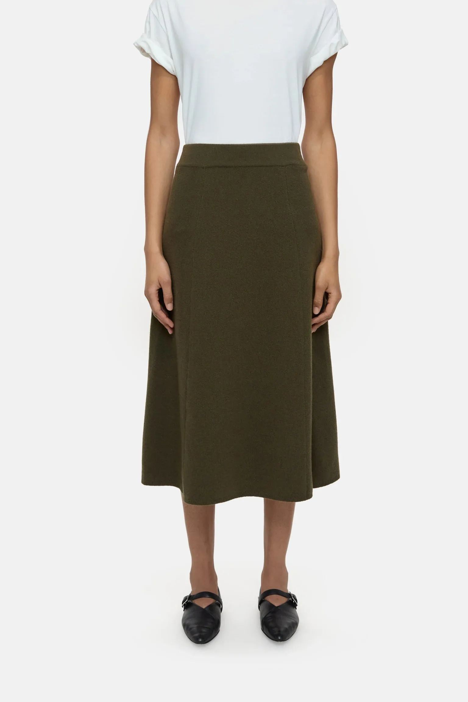 A-line Knitted Skirt