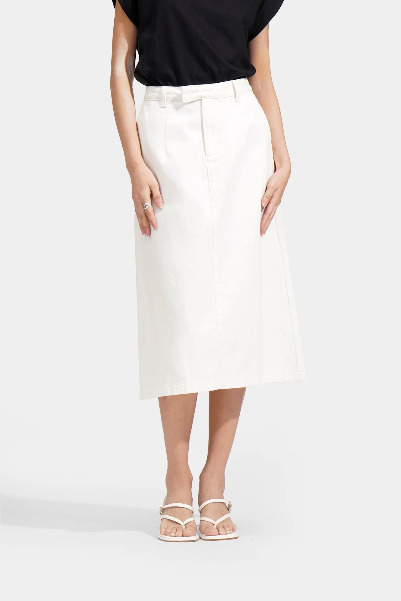 A-Line Midi Skirt