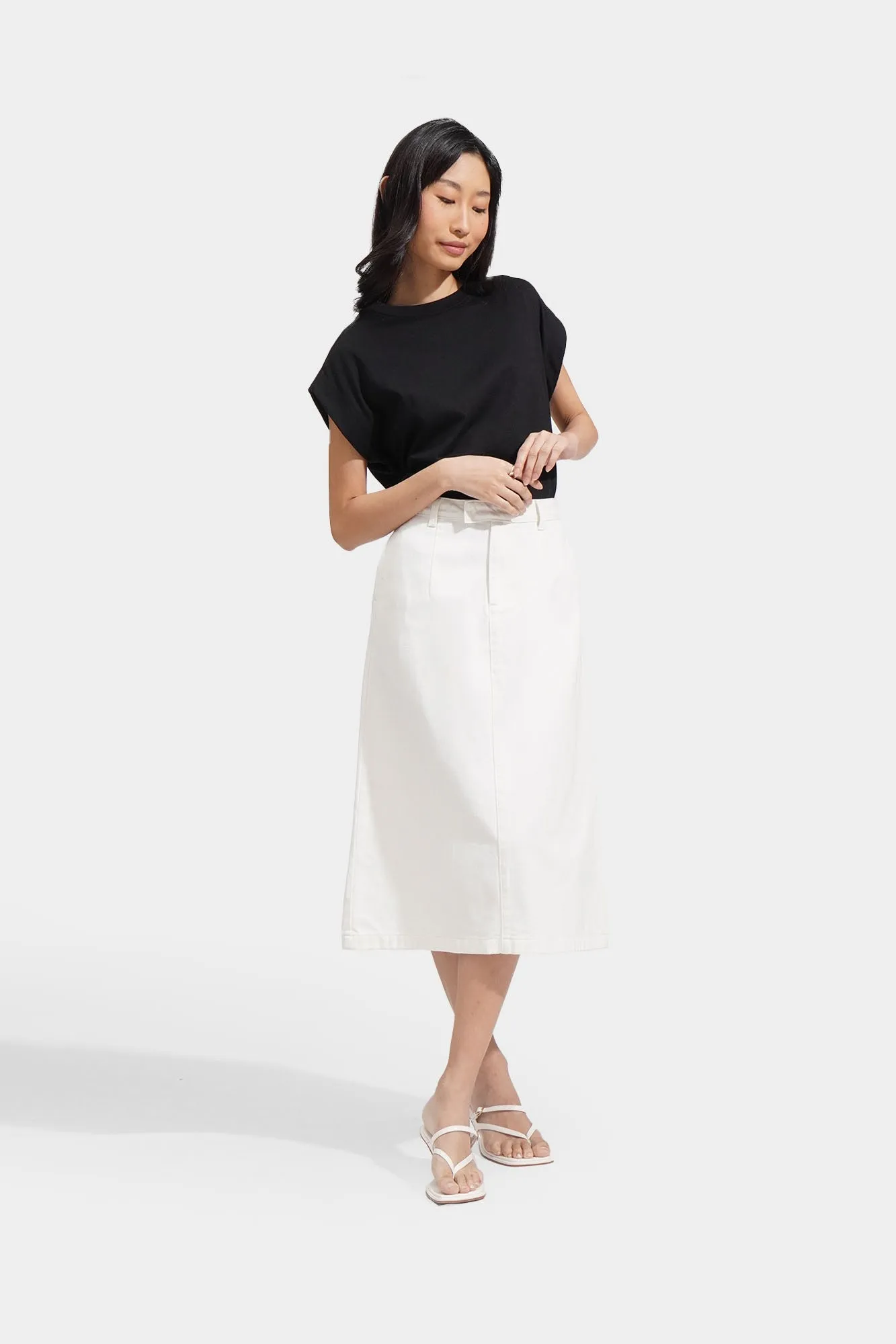A-Line Midi Skirt