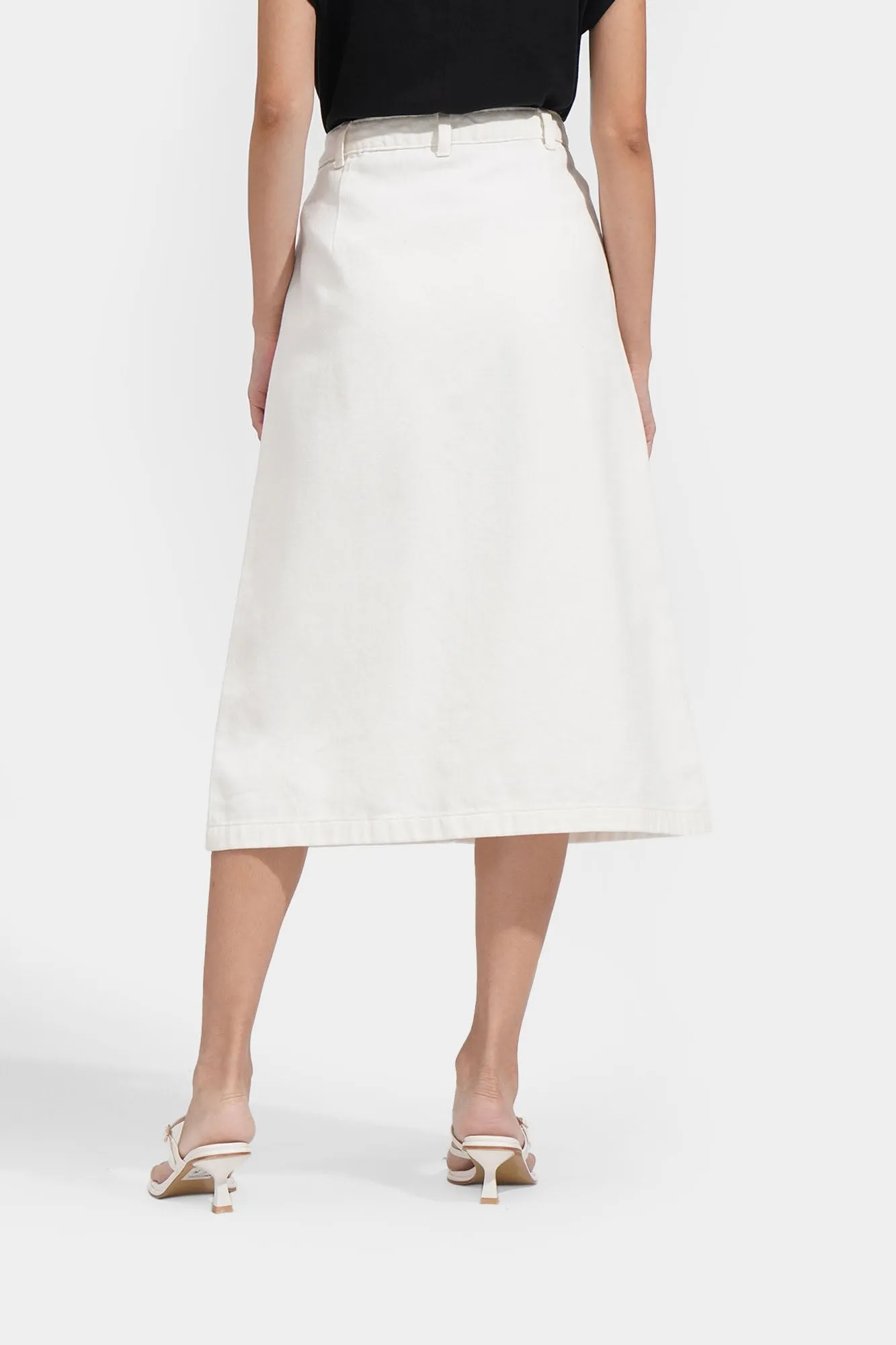 A-Line Midi Skirt