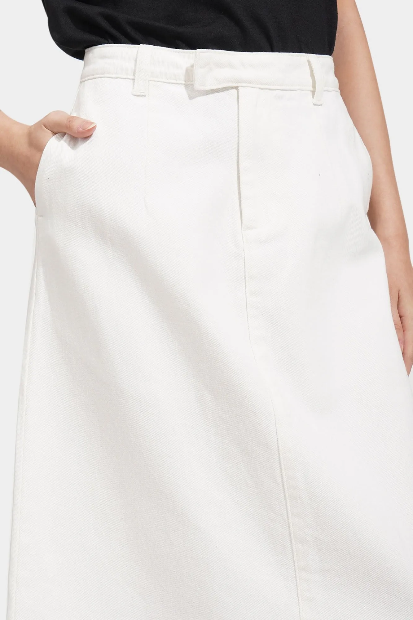 A-Line Midi Skirt