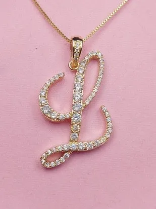 Alphabet Pendant Necklaces