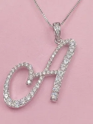 Alphabet Pendant Necklaces