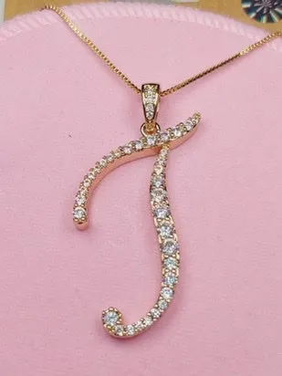 Alphabet Pendant Necklaces