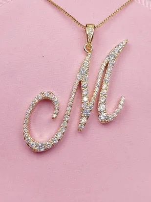 Alphabet Pendant Necklaces