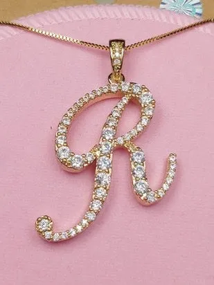 Alphabet Pendant Necklaces