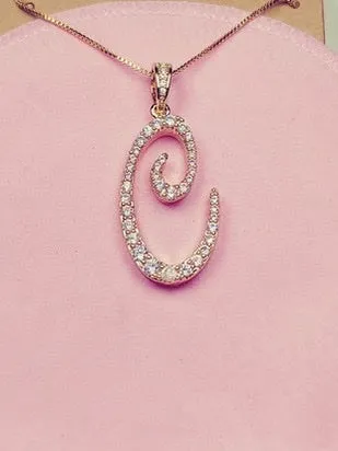 Alphabet Pendant Necklaces