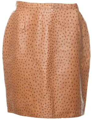Animal Print Pencil Skirt - M