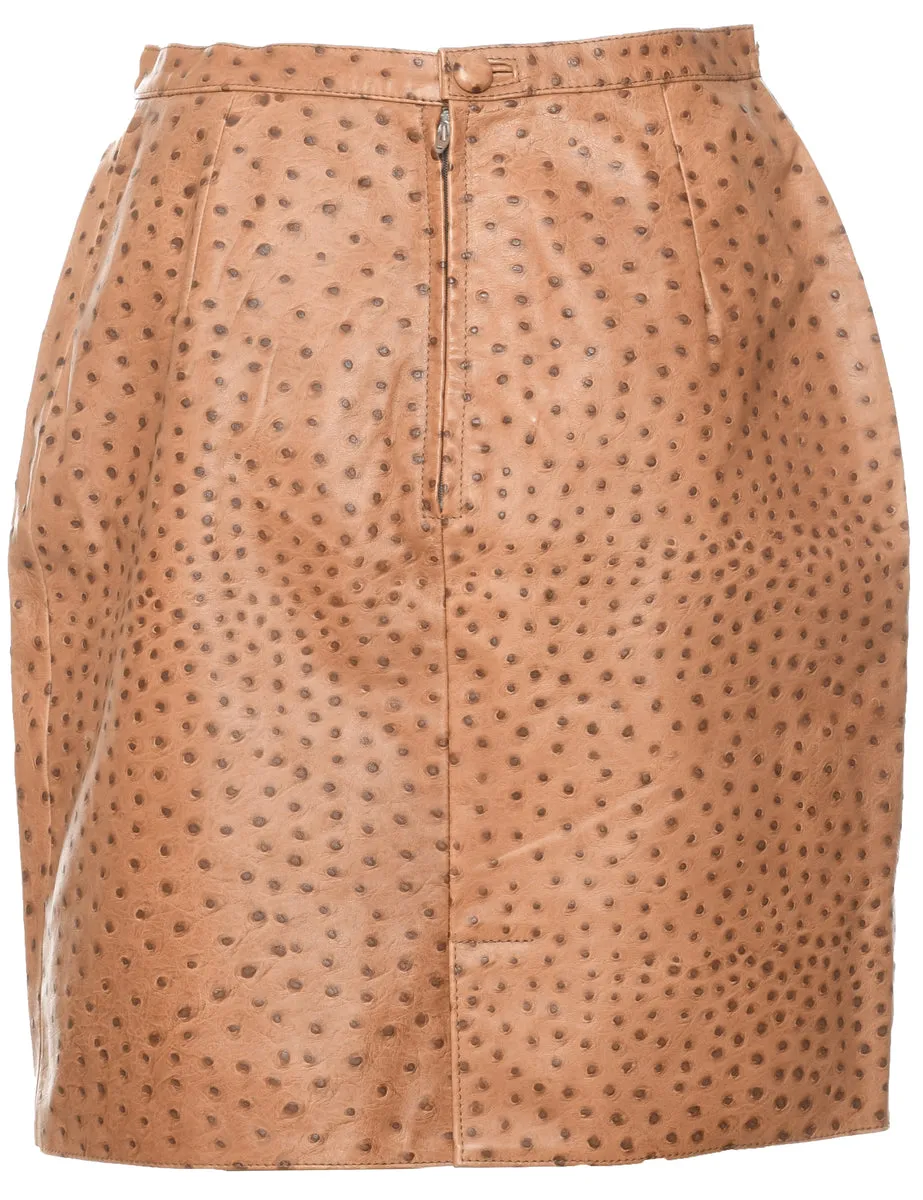 Animal Print Pencil Skirt - M