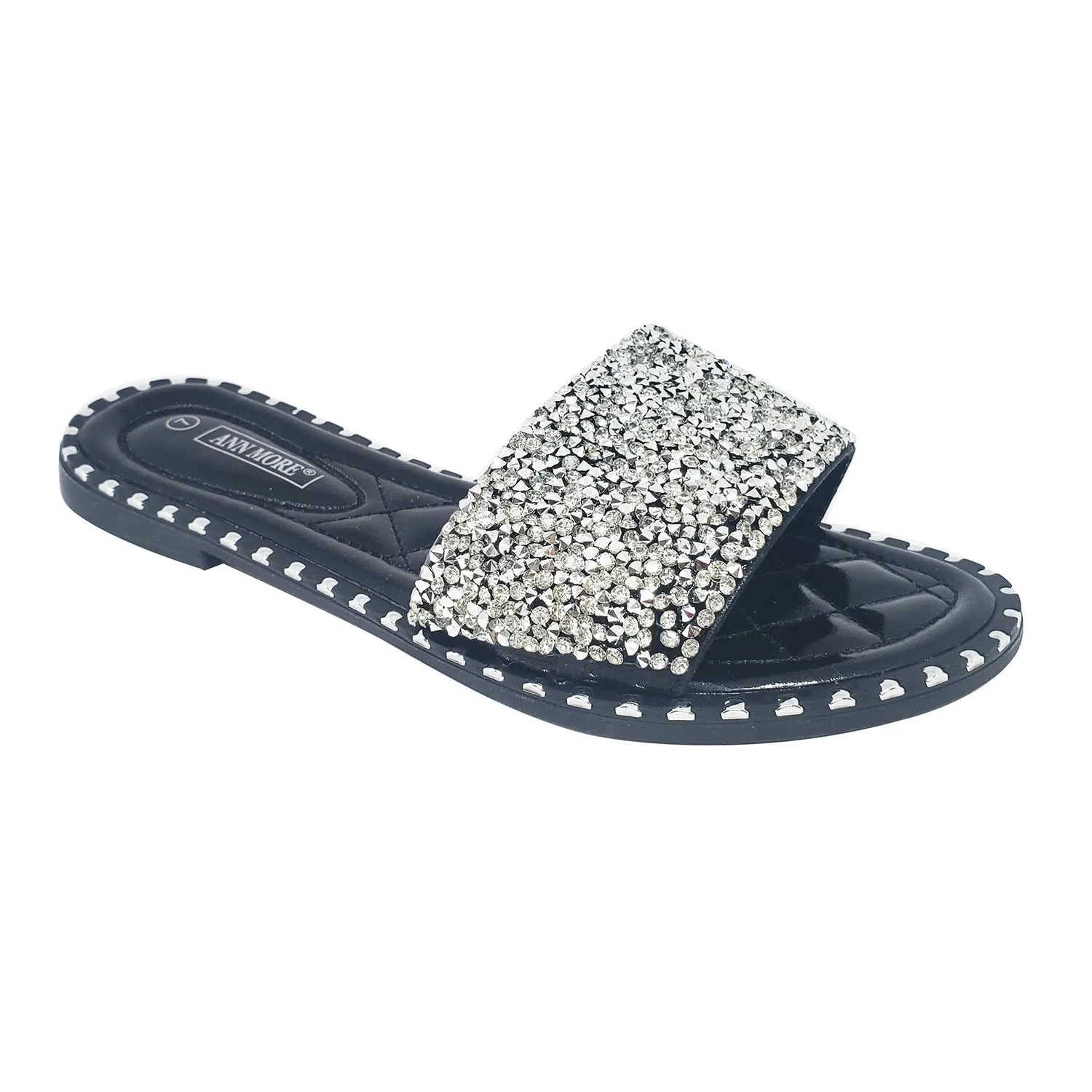 Ann More Beirut Diamond Strap Flip Flop Sandals