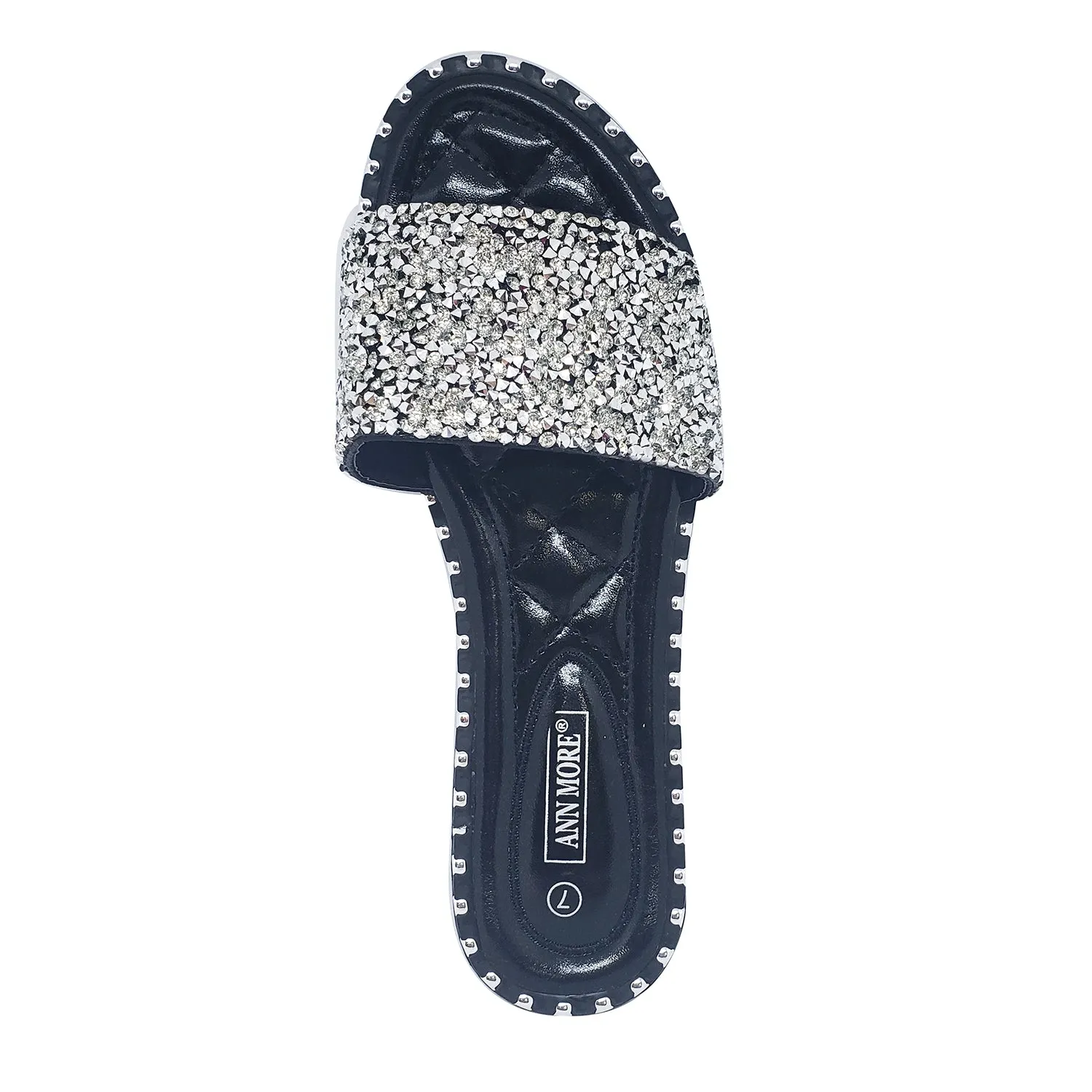 Ann More Beirut Diamond Strap Flip Flop Sandals