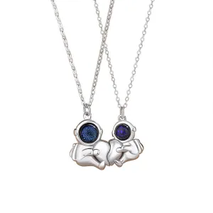 Astronaut Magnetic Matching Necklaces