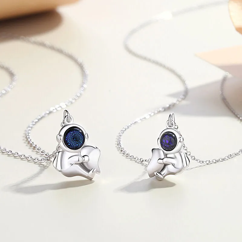 Astronaut Magnetic Matching Necklaces