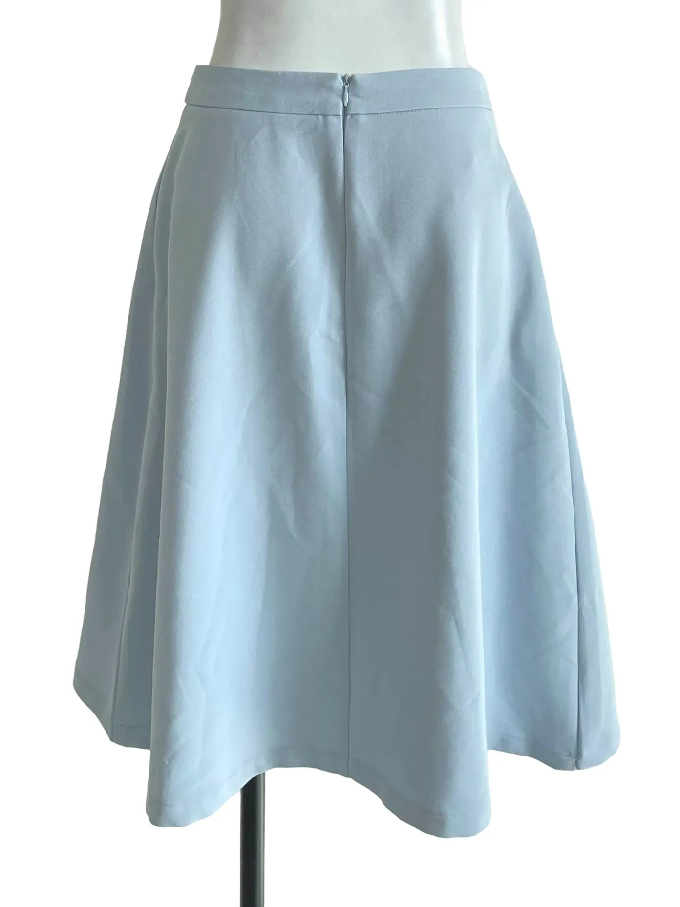 Baby Blue Panelled Skirt LB