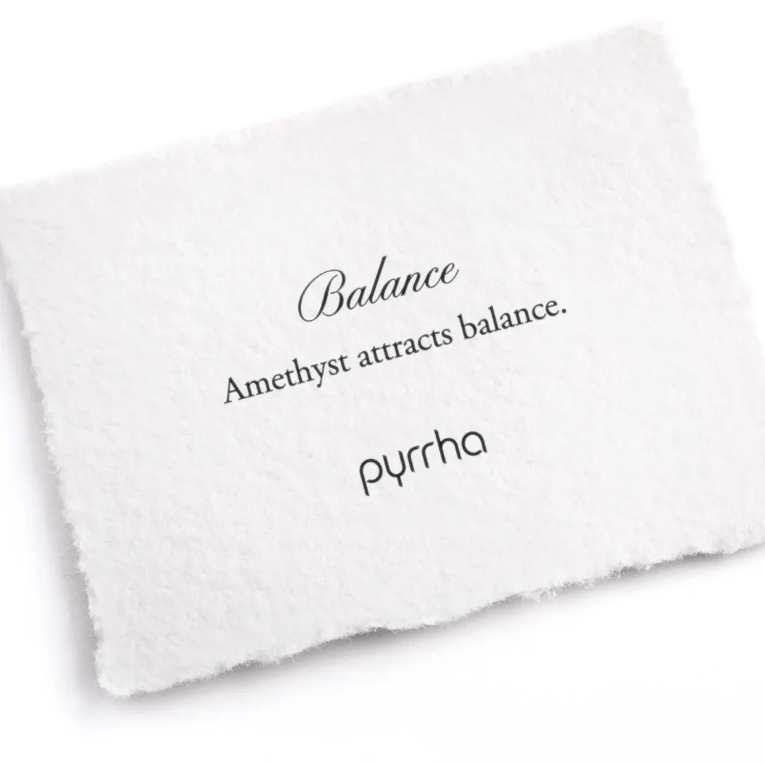 Balance Signature Attraction Charm in Amethyst