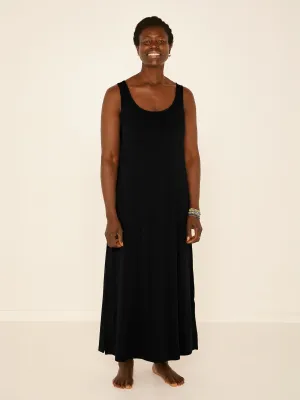 Bamboo Maxi Dress - Black
