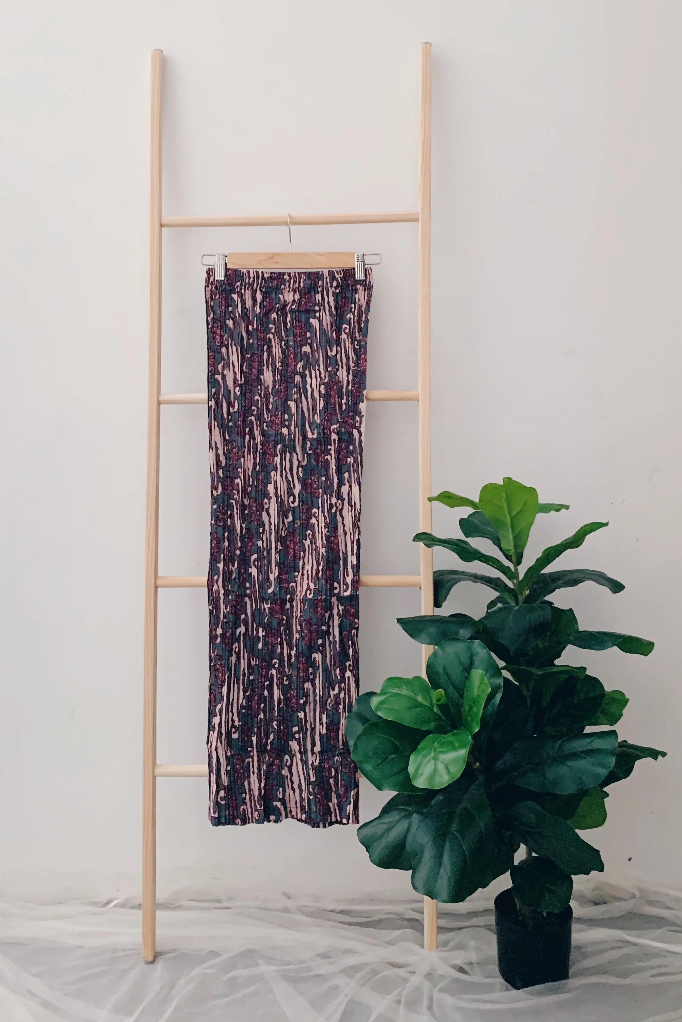 Batik Pleated Skirt - Dual Mono