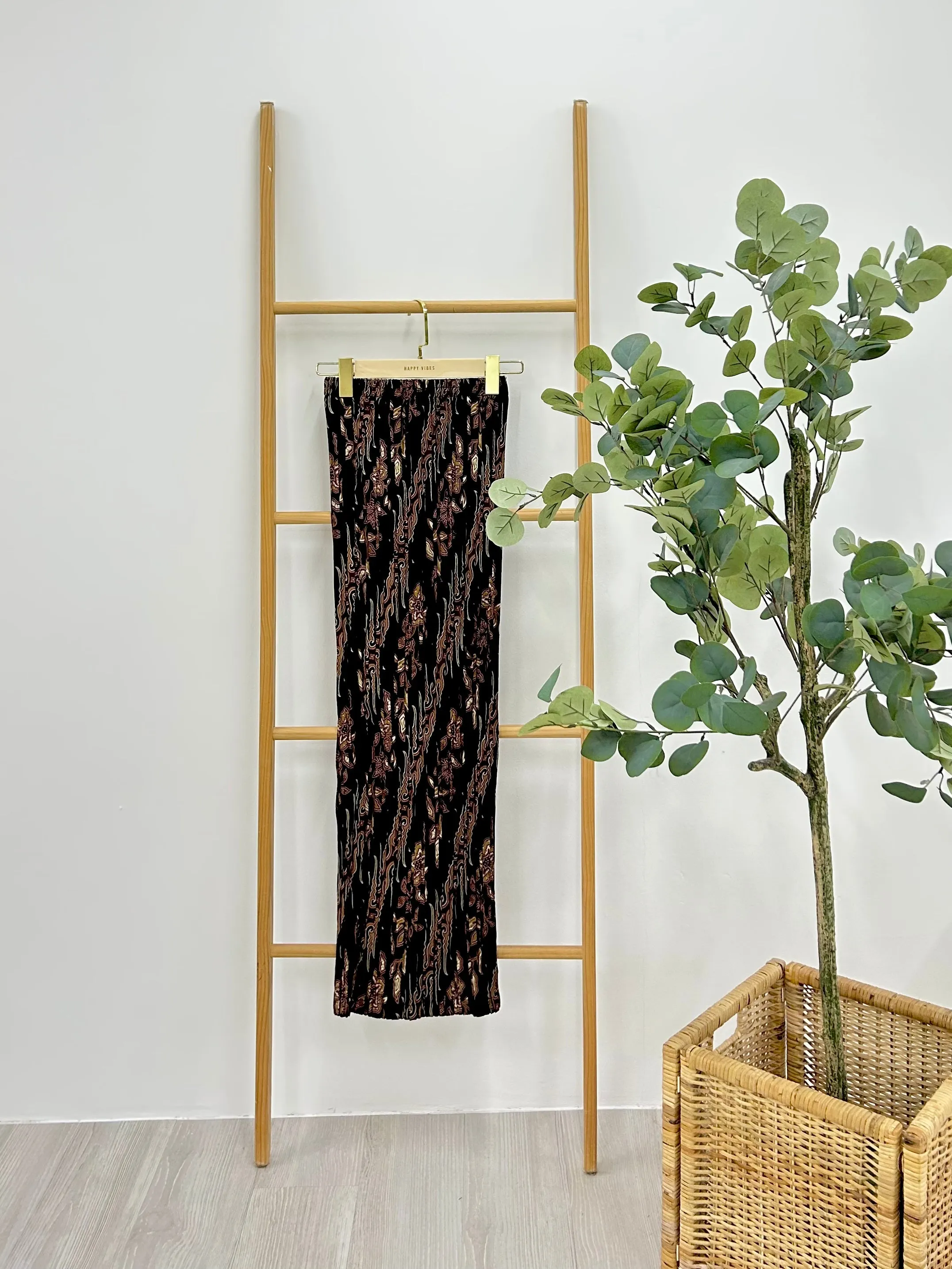 Batik Pleated Skirt - Dual Mono