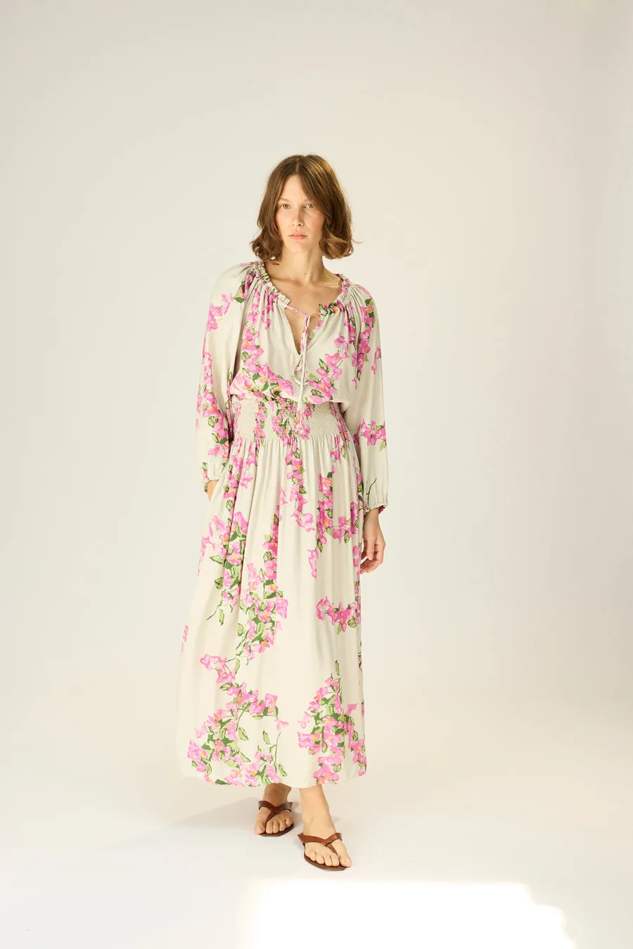 Bella Skirt - Bougainvillea Mother of Pearl