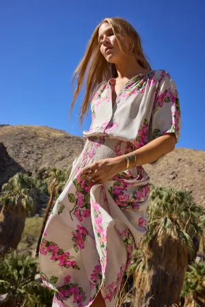 Bella Skirt - Bougainvillea Mother of Pearl