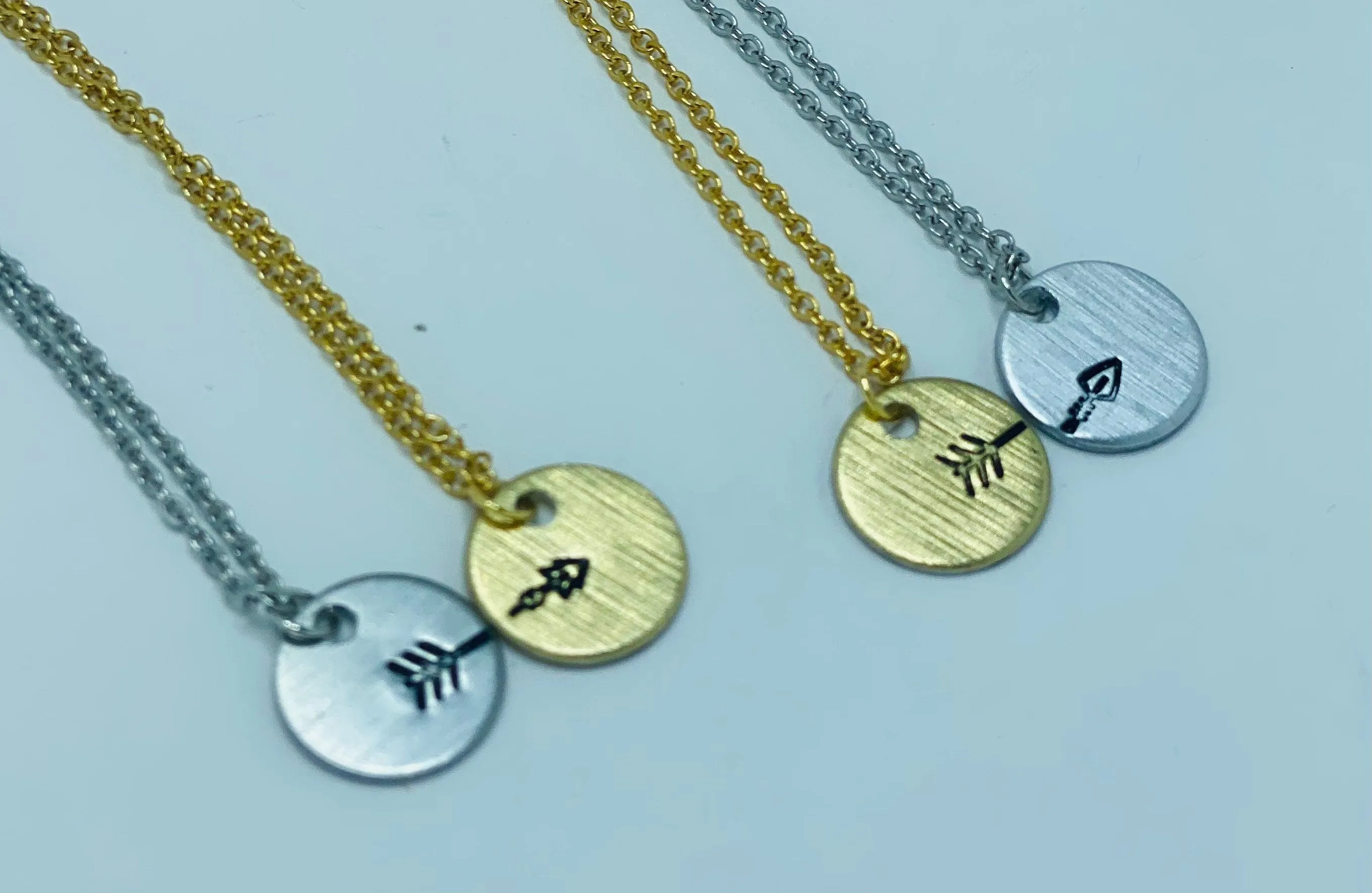Best friend necklaces for 2, Best friend necklaces for adults, Necklace set for 2 friends, Two piece necklace for friends, arrow necklace