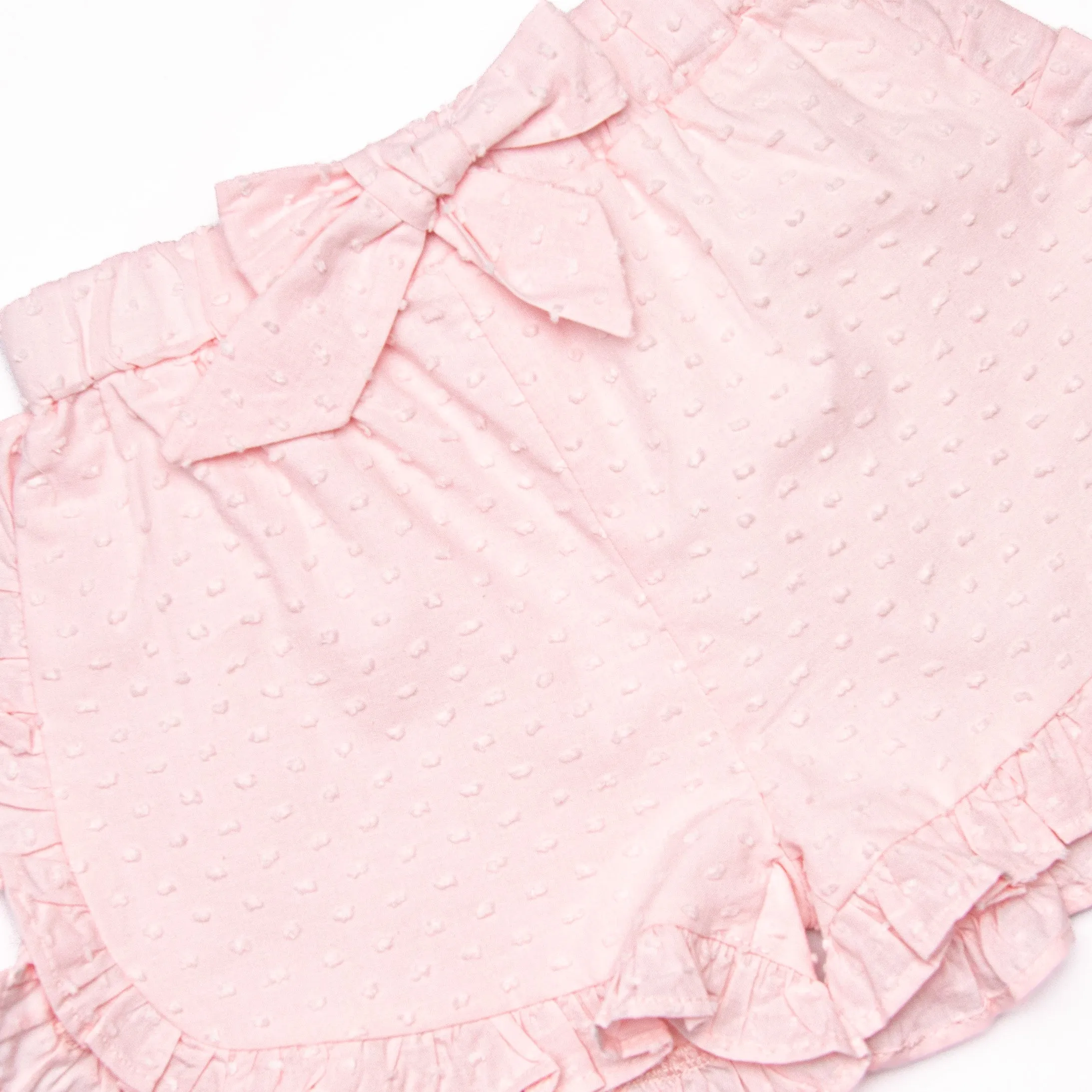 Big Sister Embroidered Short Set, Pink