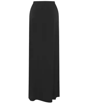Black Jersey Pencil Maxi Skirt