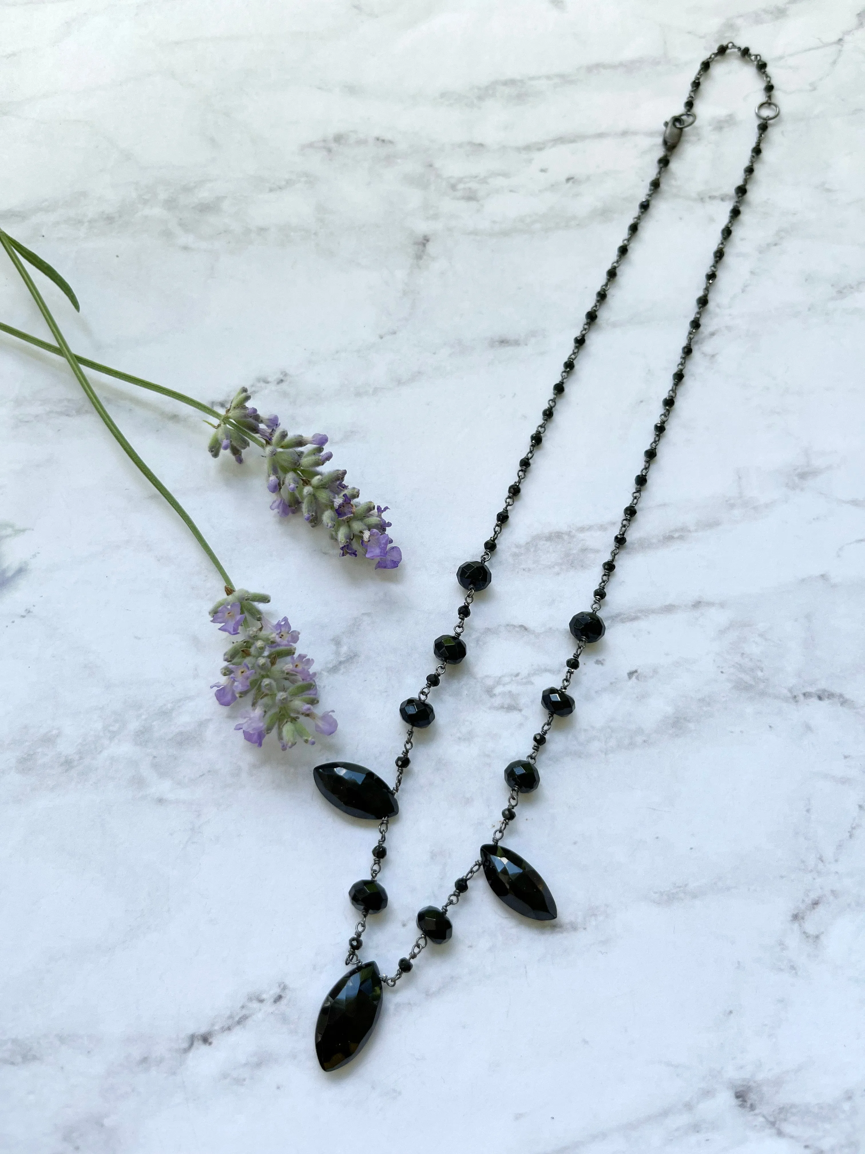 Black Spinel necklaces