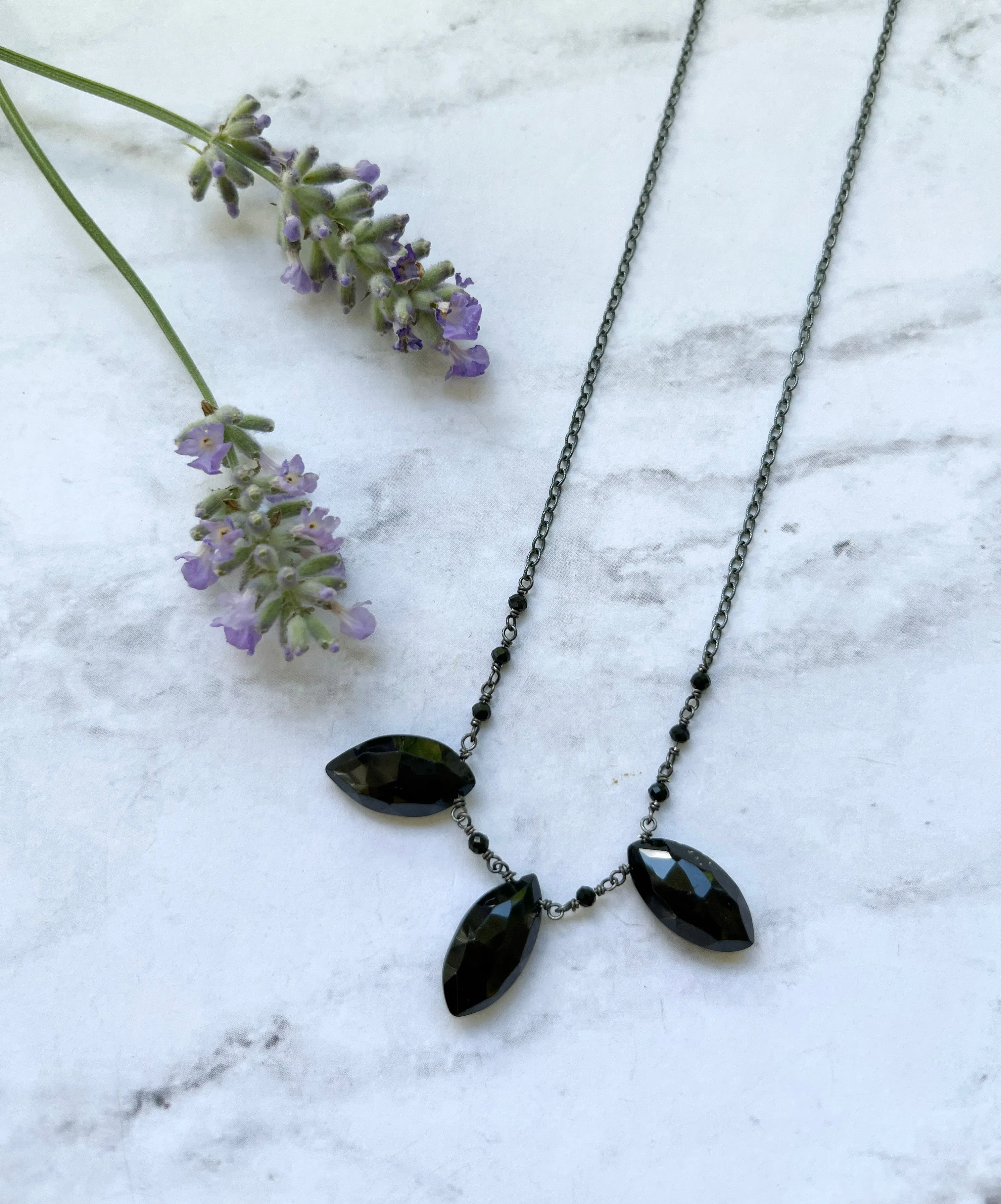 Black Spinel necklaces
