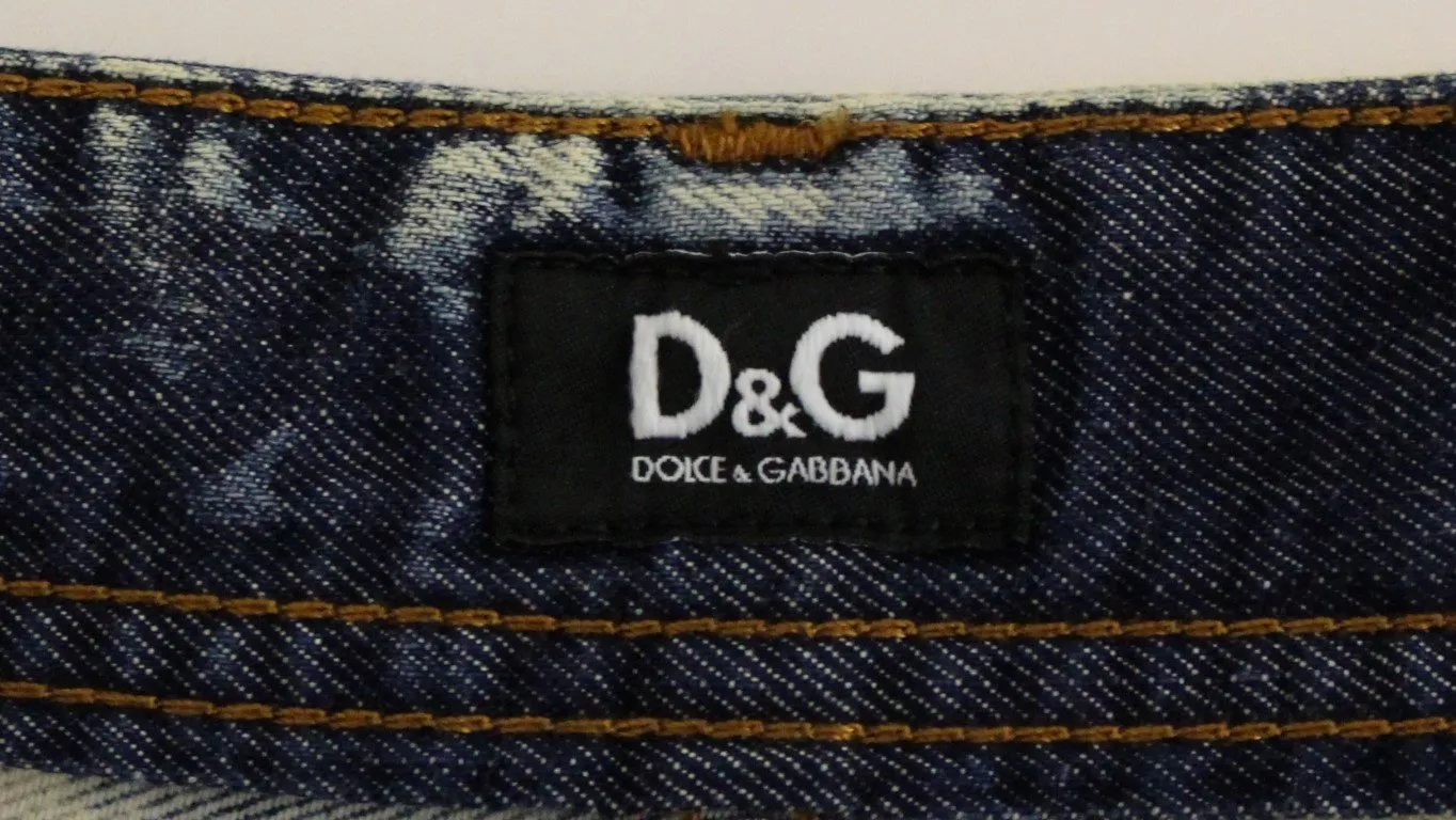 Blue cotton washed jeans shorts