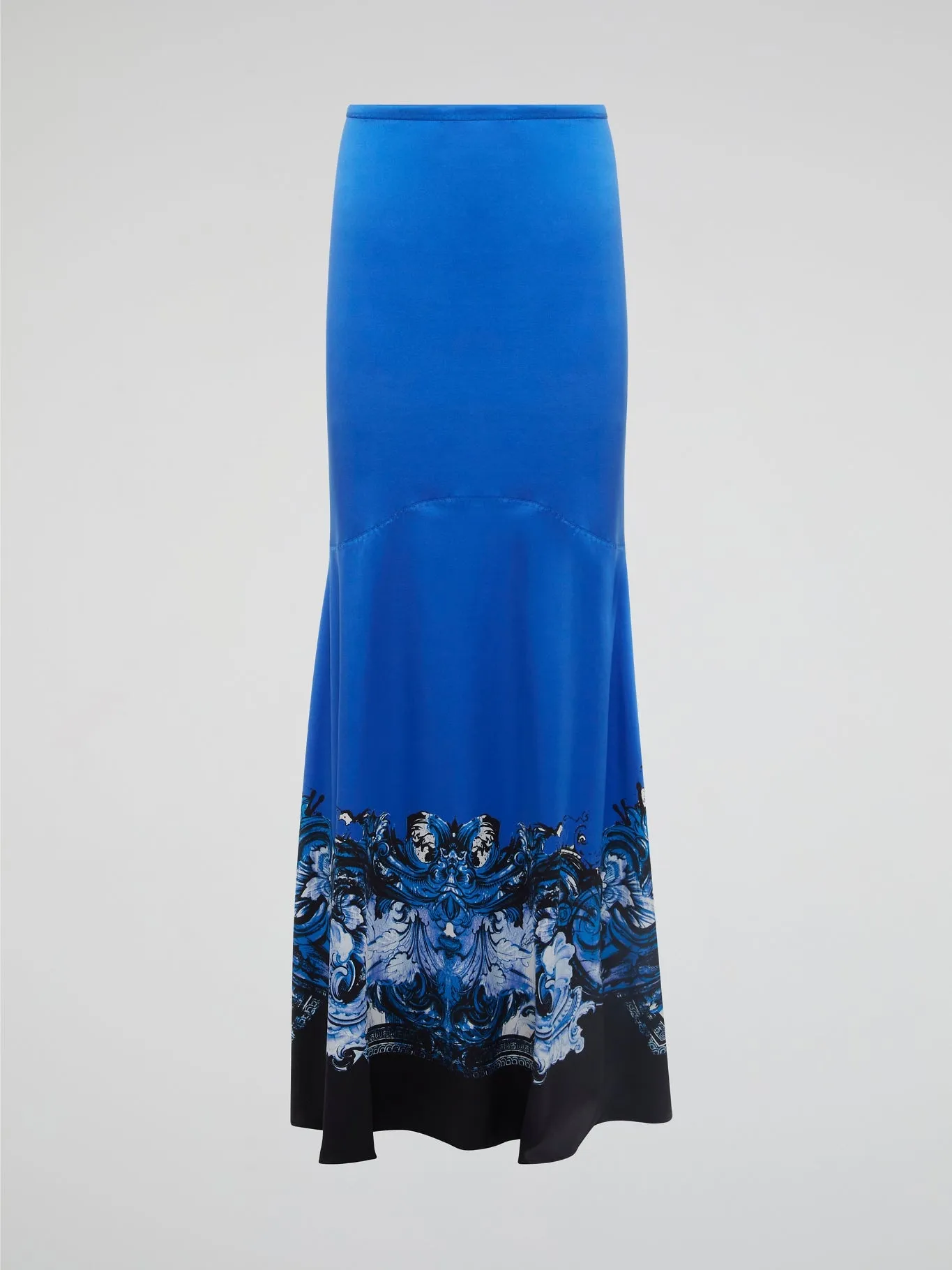 Blue Floral Mermaid Skirt