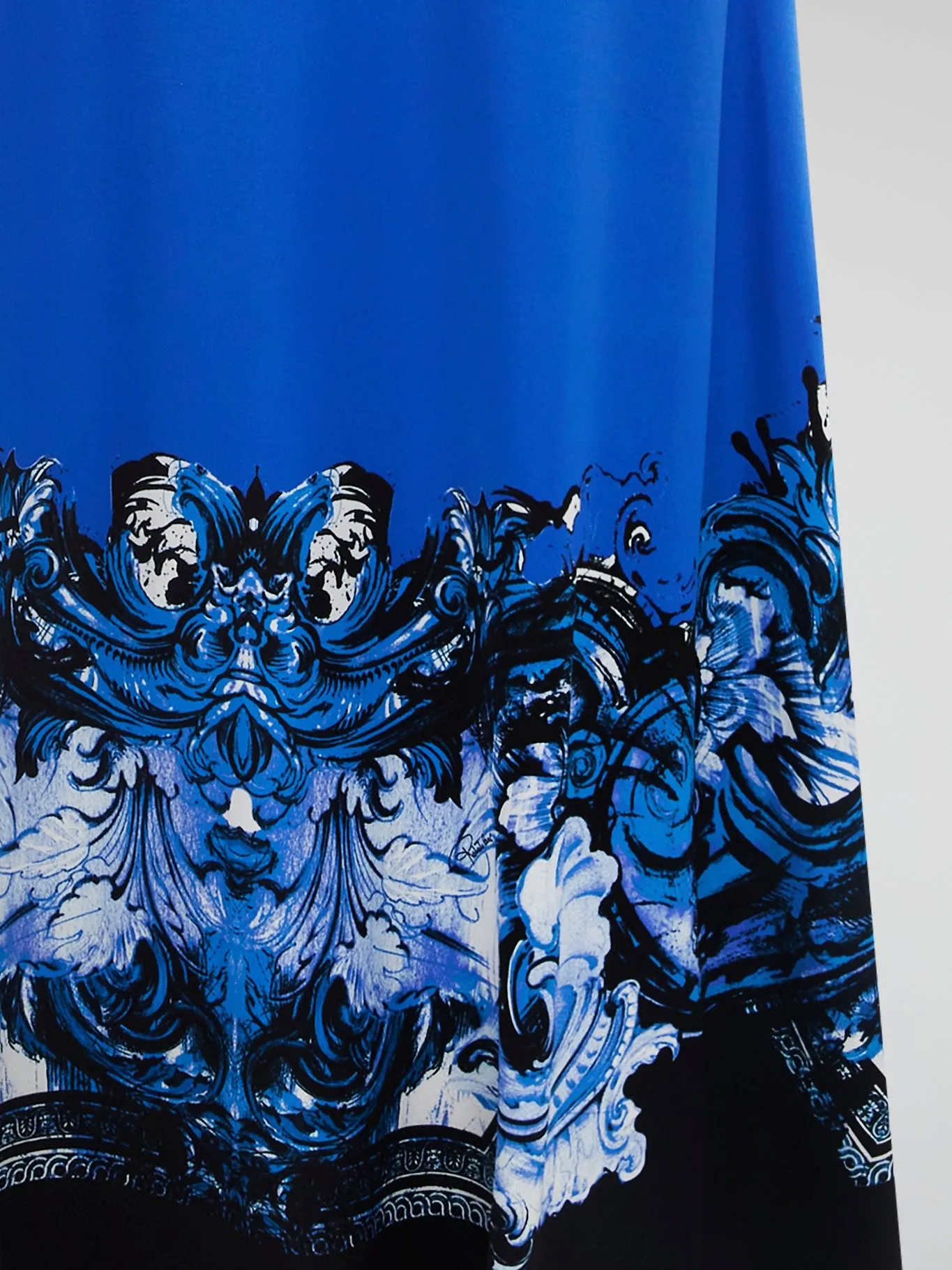 Blue Floral Mermaid Skirt