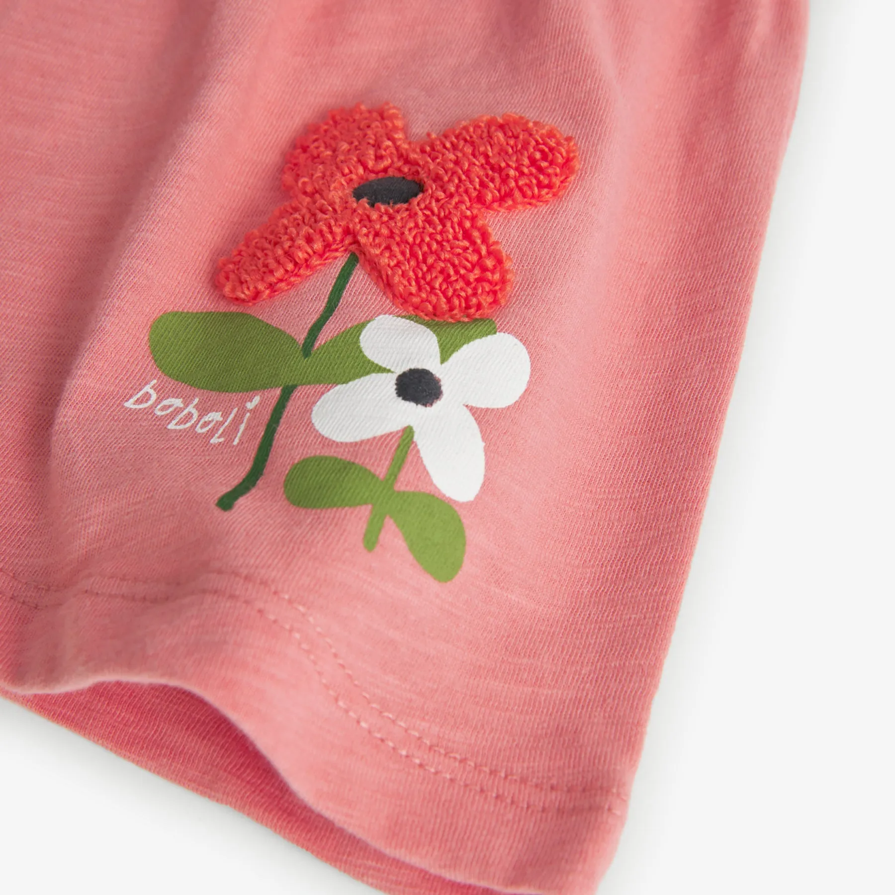 Boboli Slub Cotton Ruffle Tank Top