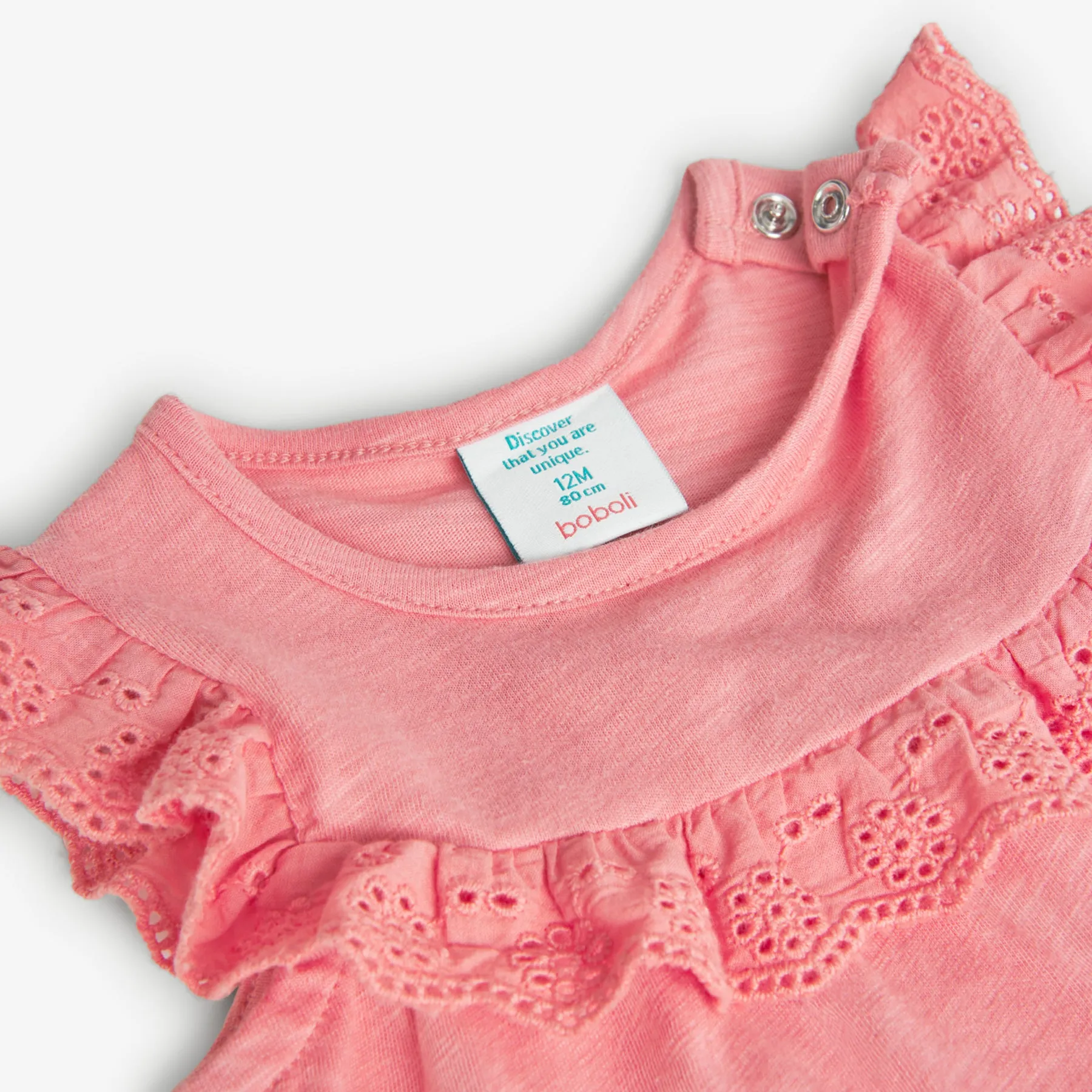 Boboli Slub Cotton Ruffle Tank Top