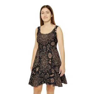 Bold Floral Womens Skater Dress