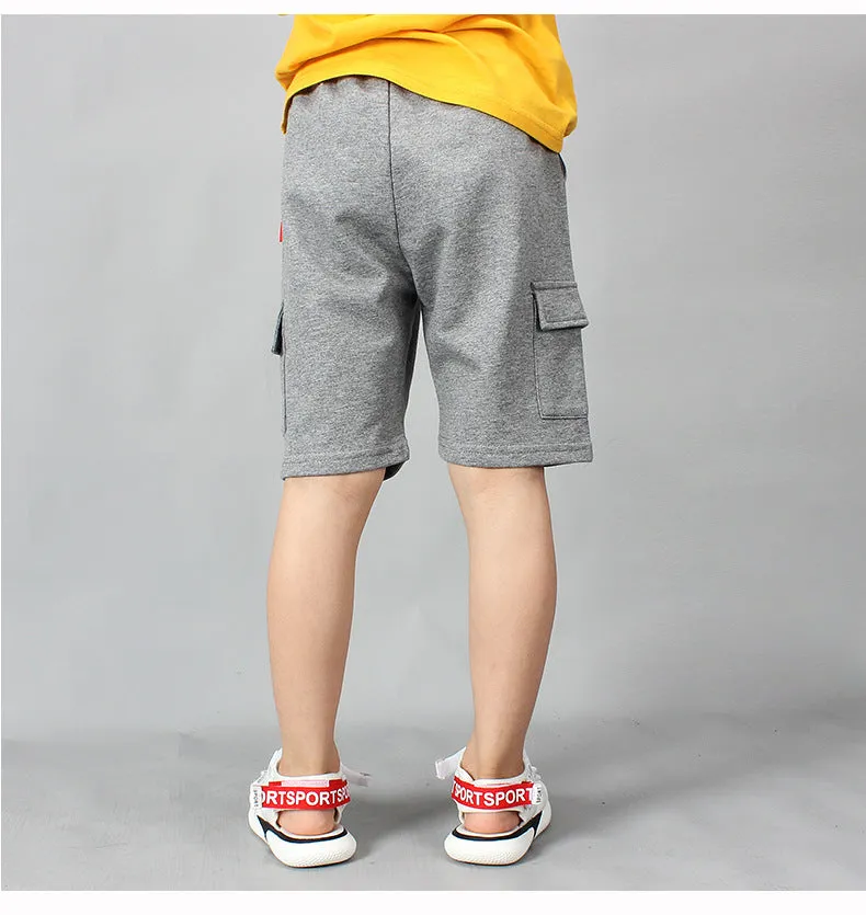 Boys' Casual Cotton Shorts Overalls