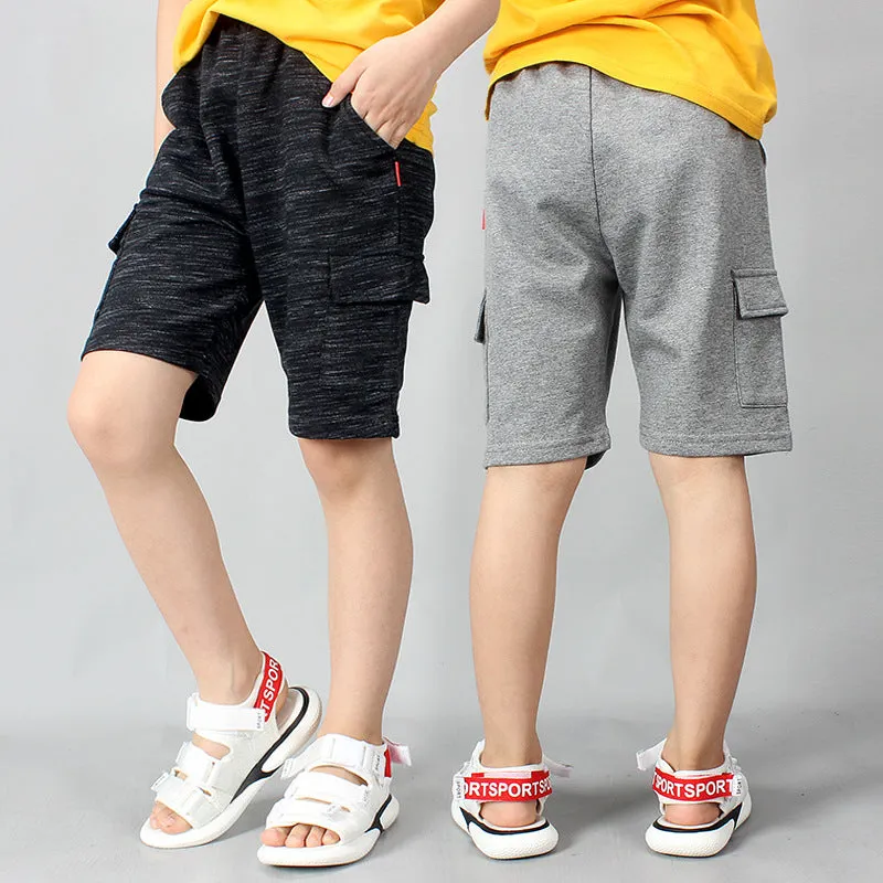 Boys' Casual Cotton Shorts Overalls