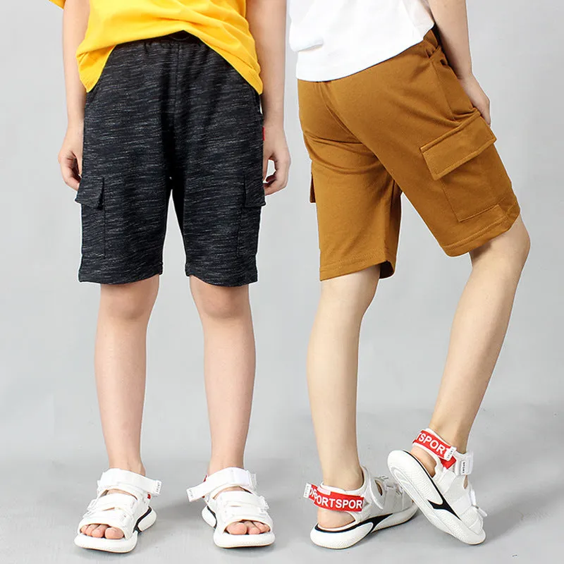 Boys' Casual Cotton Shorts Overalls