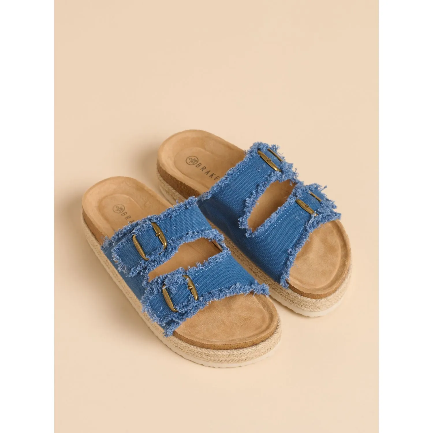 Brakeburn 5 Denim Platform Sandals
