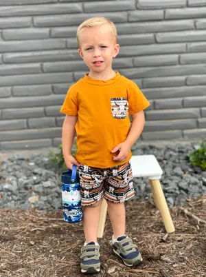 Bull Pocket Tee & Shorts Set