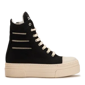 CALIPSO 300 ZIPLINE – Black High-Top Sneakers