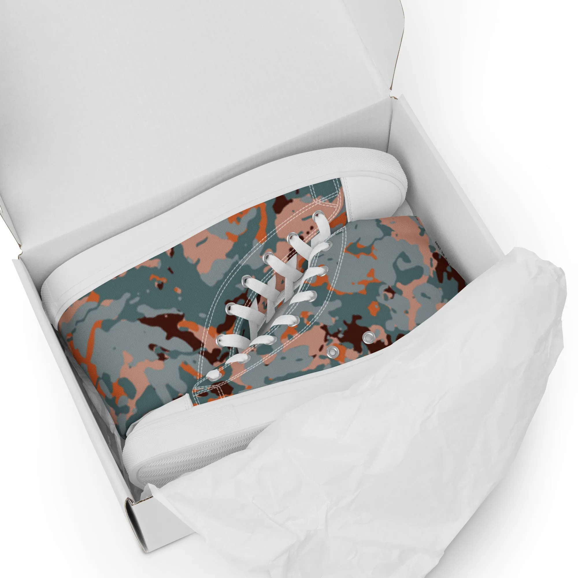 Camouflage Women's High Top Canvas Sneakers