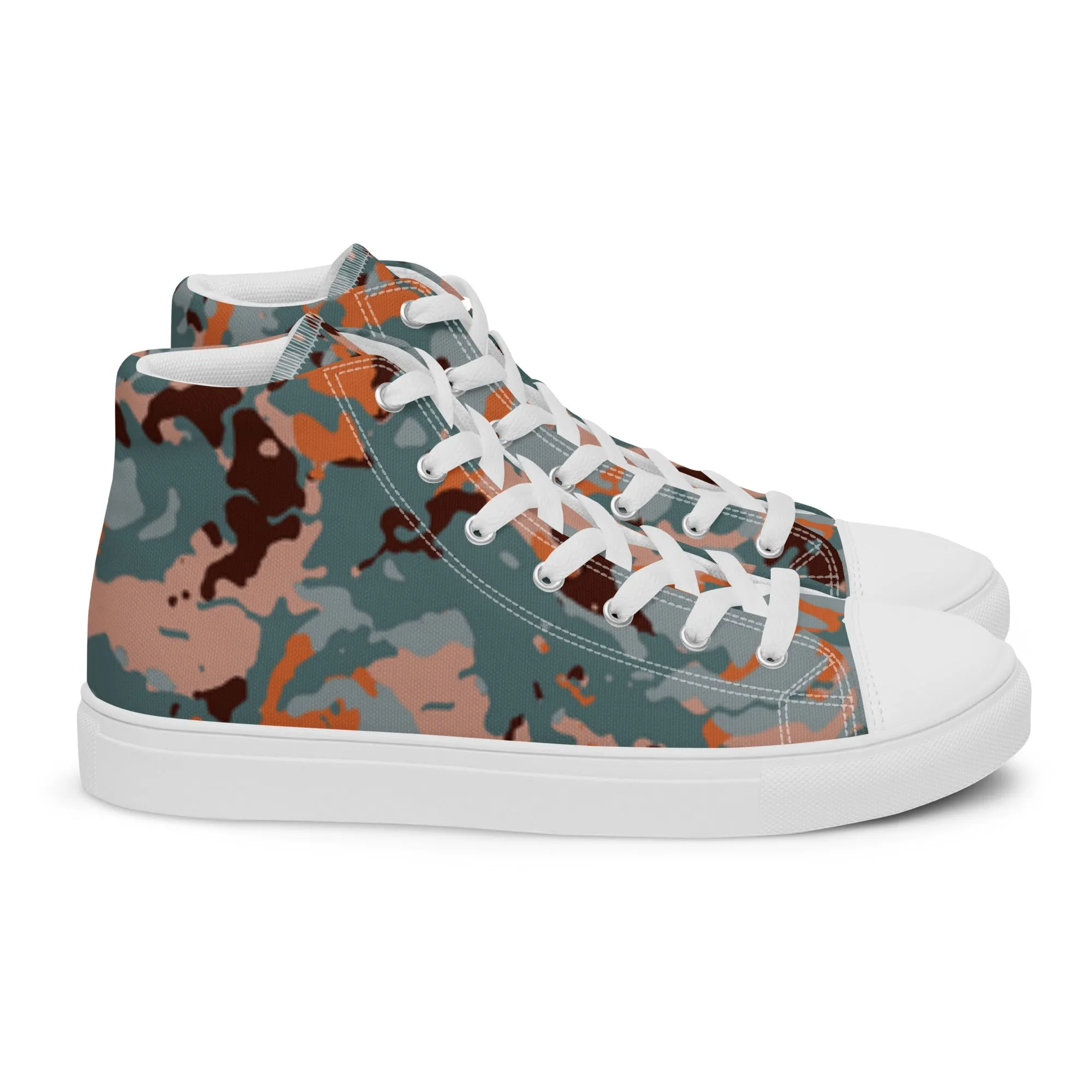 Camouflage Women's High Top Canvas Sneakers