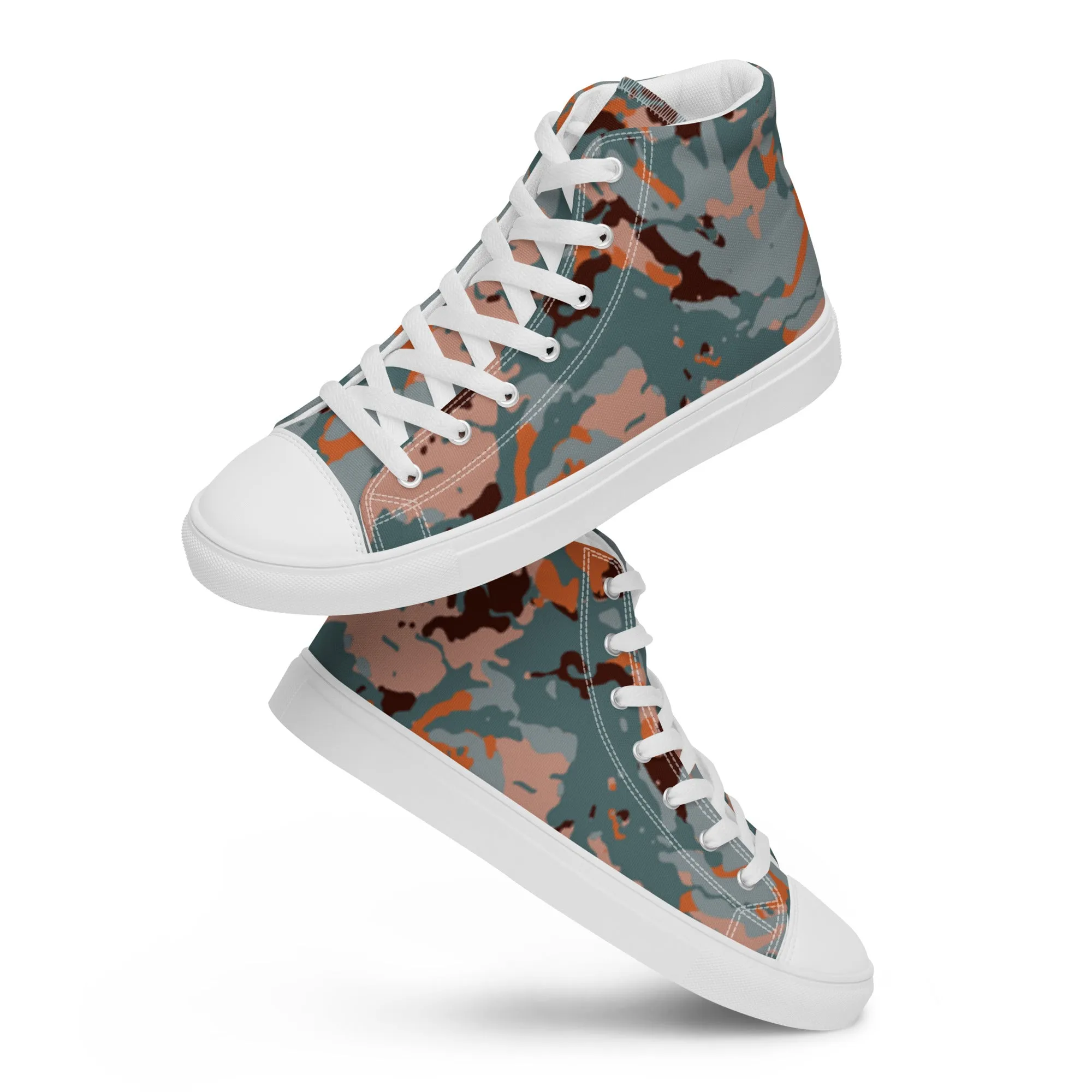 Camouflage Women's High Top Canvas Sneakers