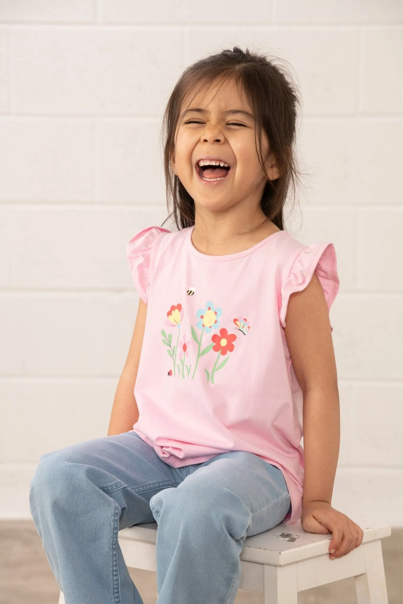 Causeway Swing Tee  - Flower and Butterfly