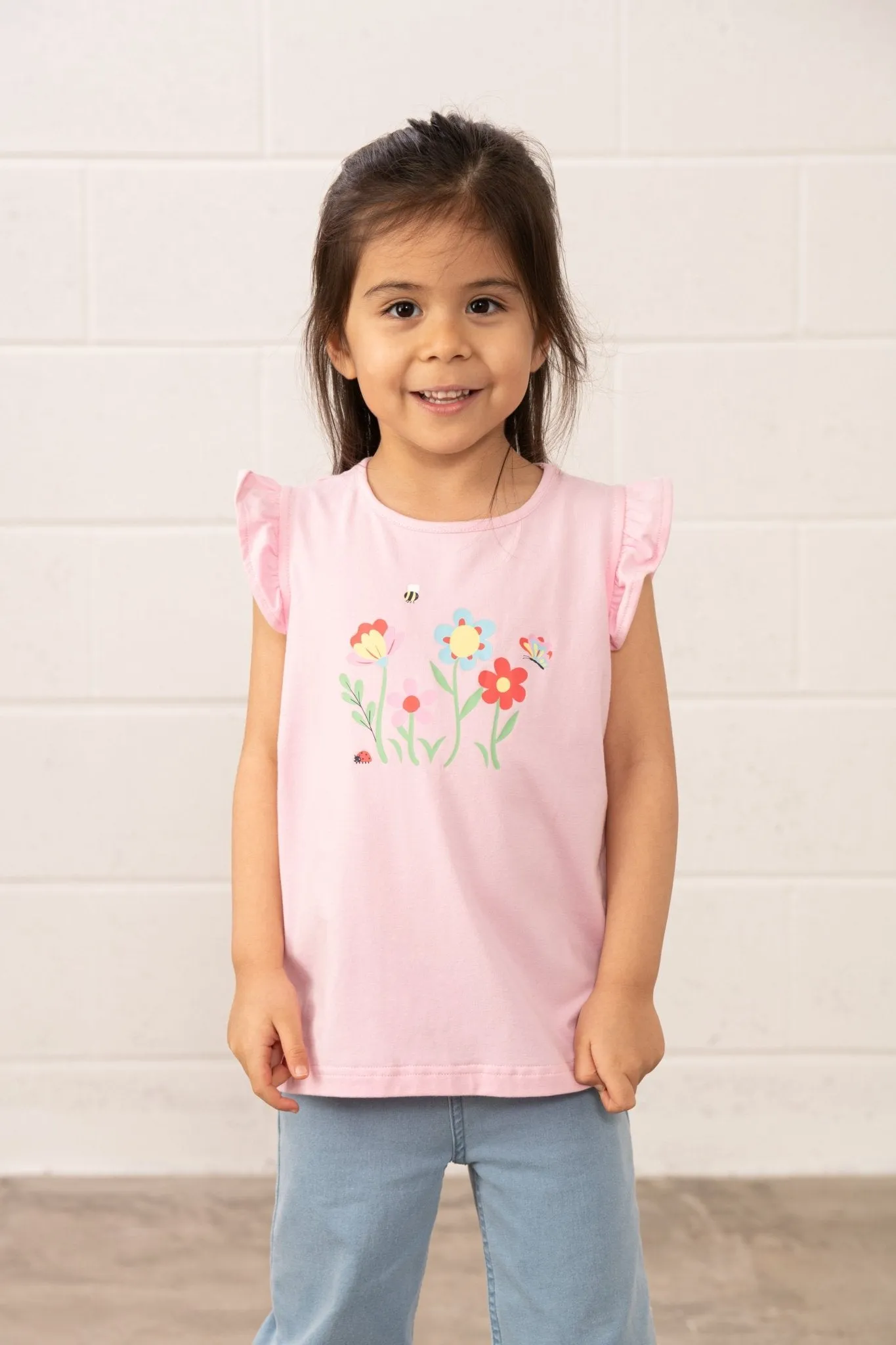 Causeway Swing Tee  - Flower and Butterfly